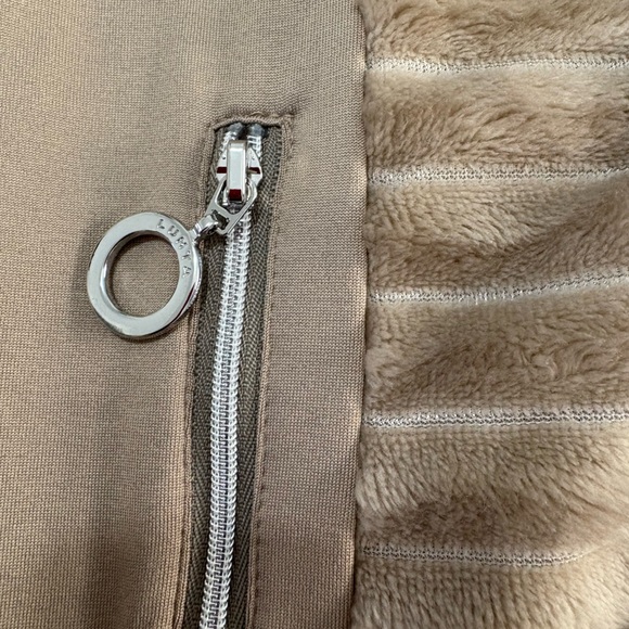 Tan Ribbed Zip-Up Jacket - Picture 5 of 7